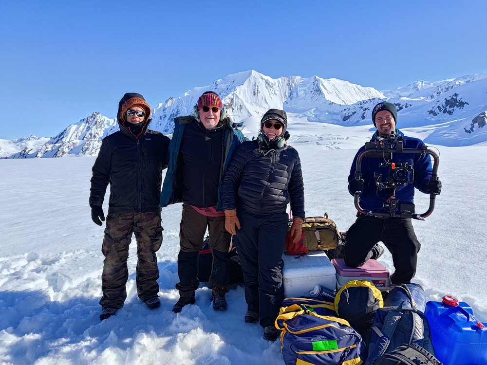 Crew at Upper Dusty Icefield