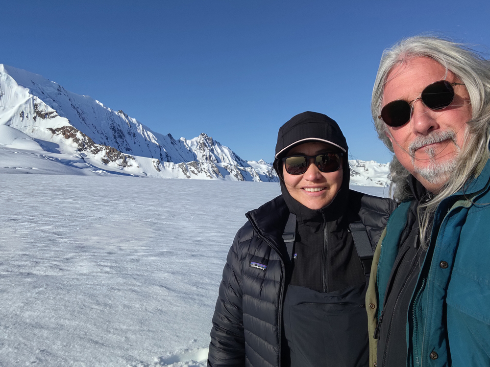 Matthew and Diyet at Upper Dusty Icefield