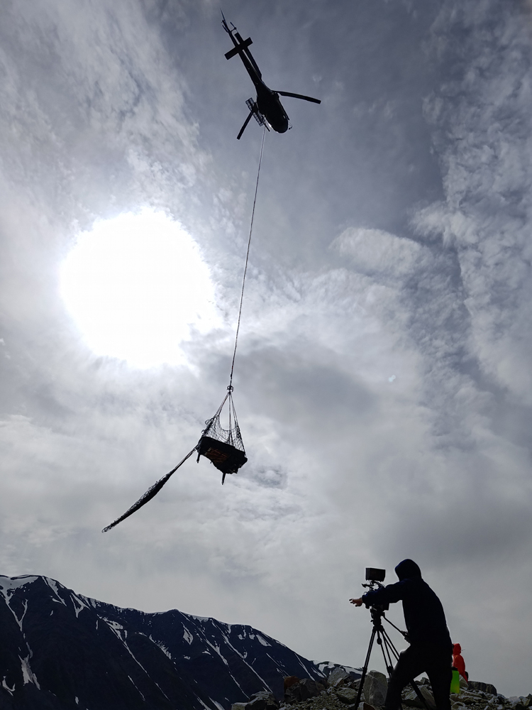 Piano Airlift at Lowell Glacier 1
